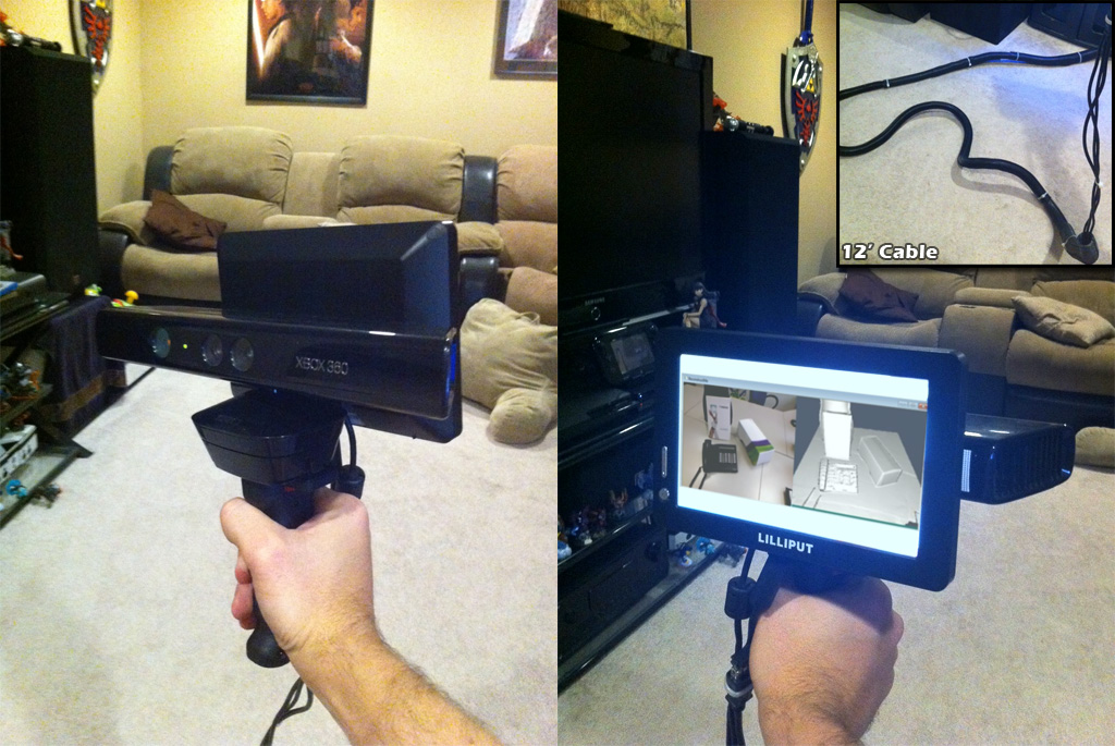 Diy Handheld Kinect Scanner Reconstructme - Diy 3d Scanner Handheld